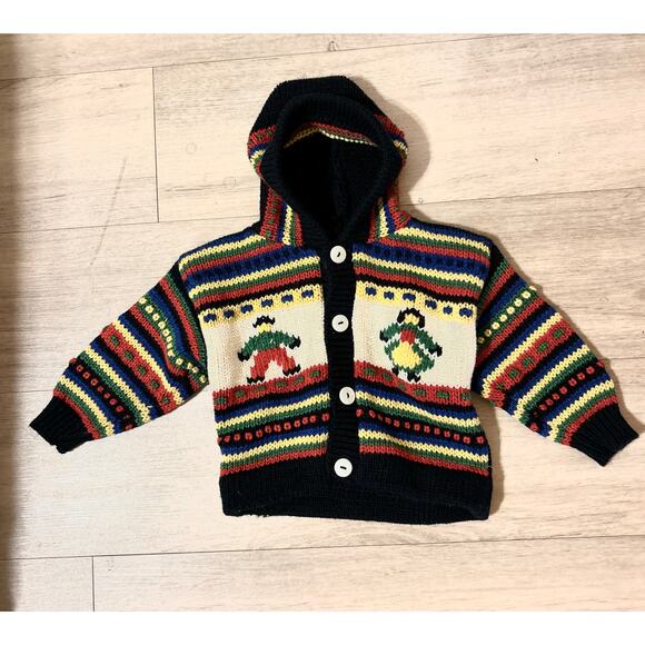 Handknit Sweater Size 18 months Thick & Soft & Stretchy Excellent Condition - Picture 2 of 7